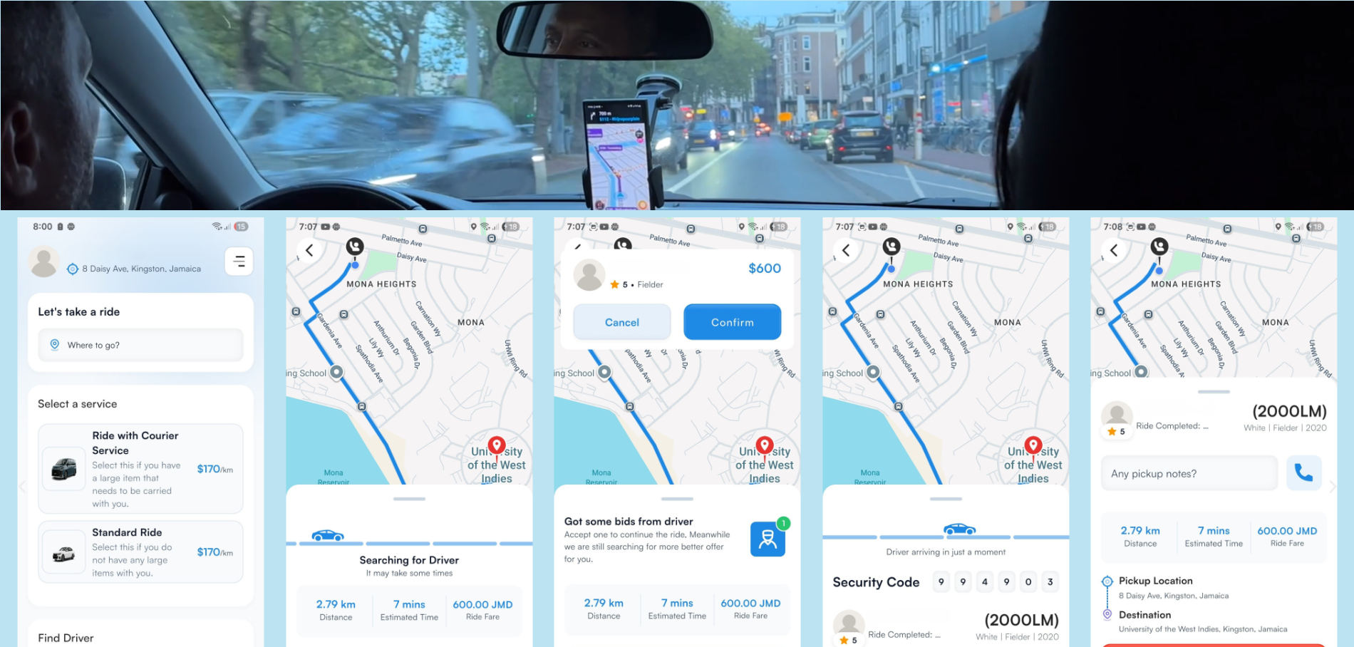 Gadgepro Express Tours ride-share mobile application