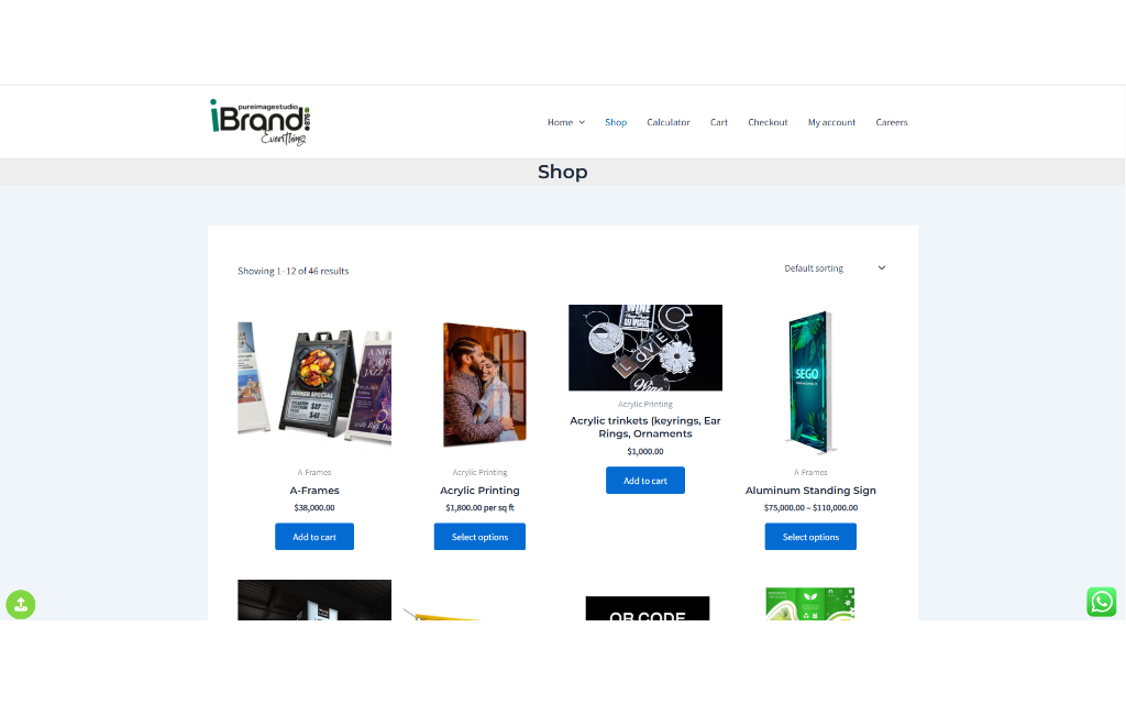 iBrand. Everything custom streamlined checkout
